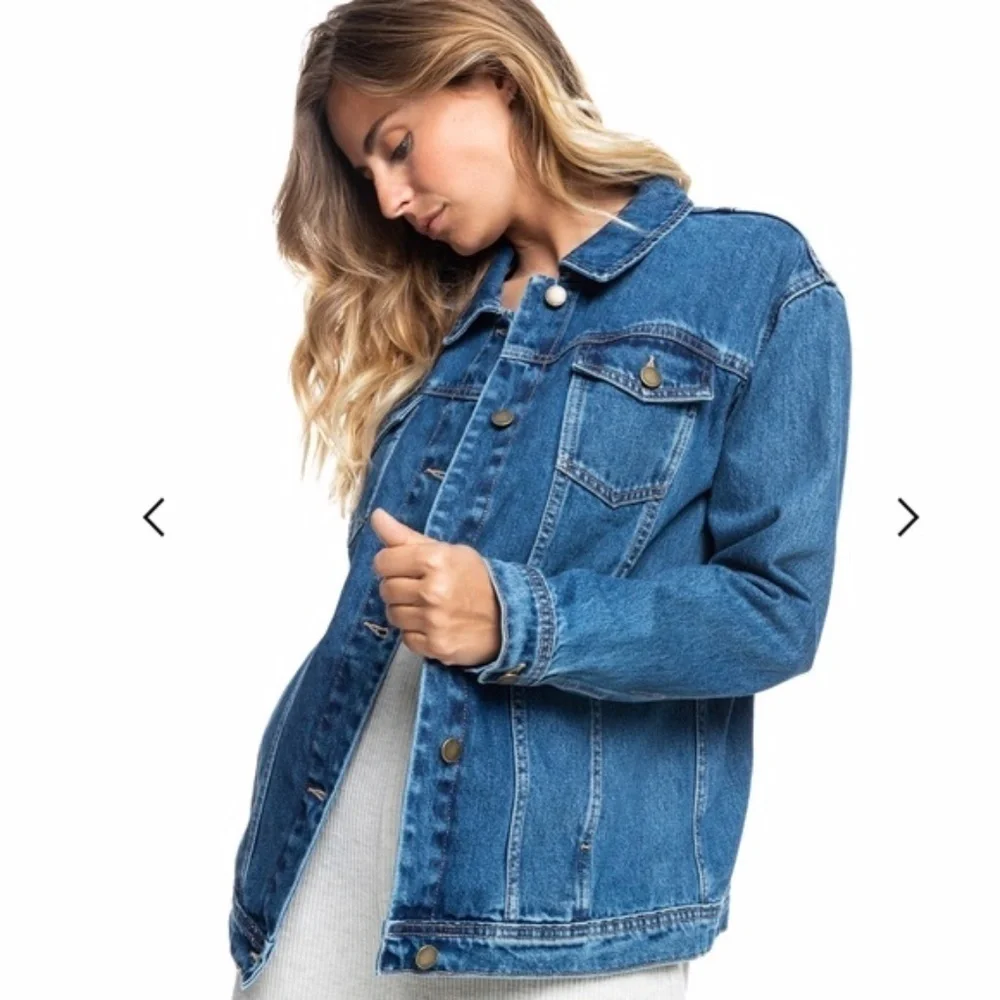 NWT Roxy Mountain Roads Cargo Style Denim Jacket